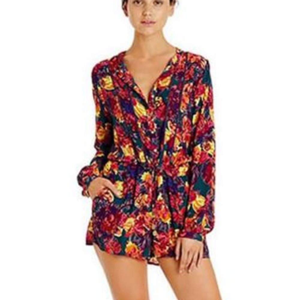 Tigerlily Vea Floral Onesie BOHO beach Long sleeves UV